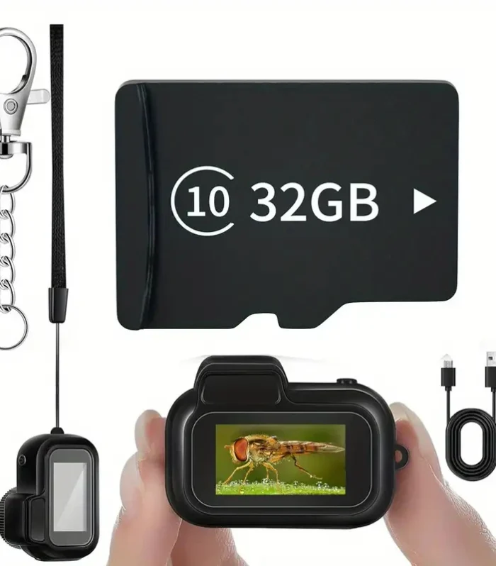 0.96" HD Mini Camera - 1080P Portable Recorder with 8 Filters & Loop Recording