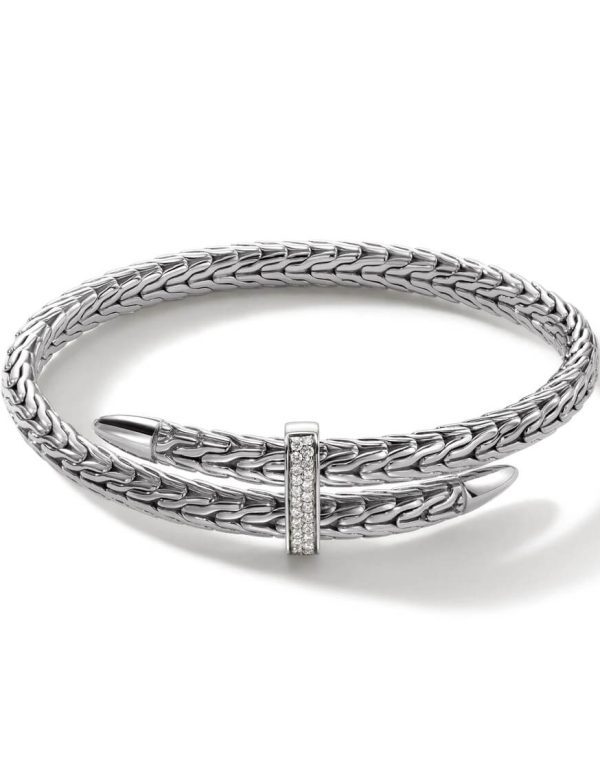 Spear Flex Cuff, Sterling Silver