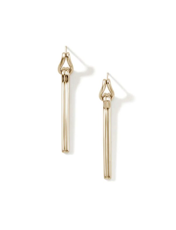 Surf Drop Earring, Gold
