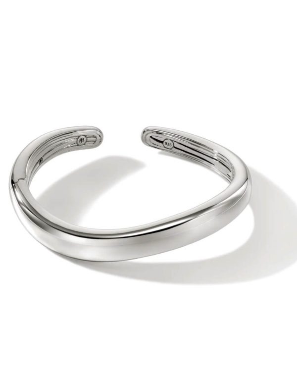 Surf Kick Cuff, Sterling Silver, Slim