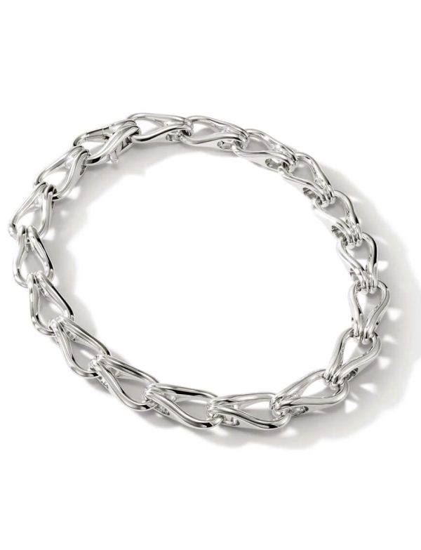 Surf Necklace, Sterling Silver, 34MM