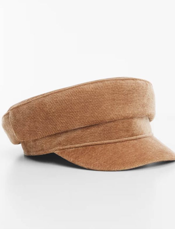 Corduroy baker cap