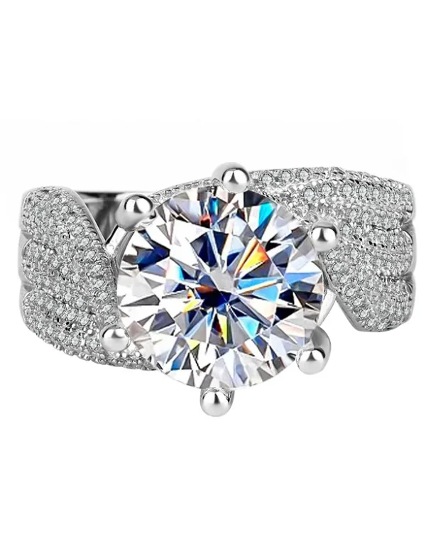 Classic Moissanite Promise Ring