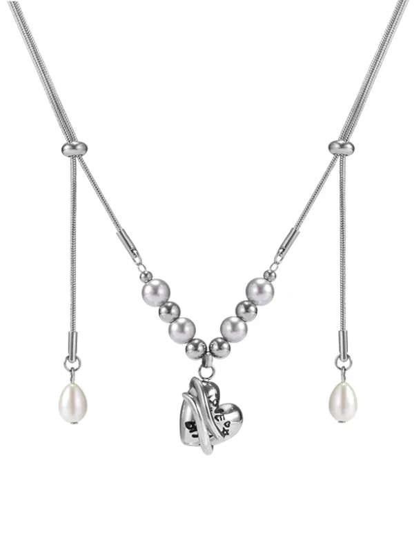 Graffiti Heart Adjustable Necklace