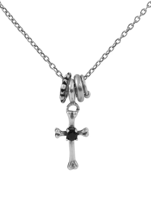 Skeletal Cross Necklace