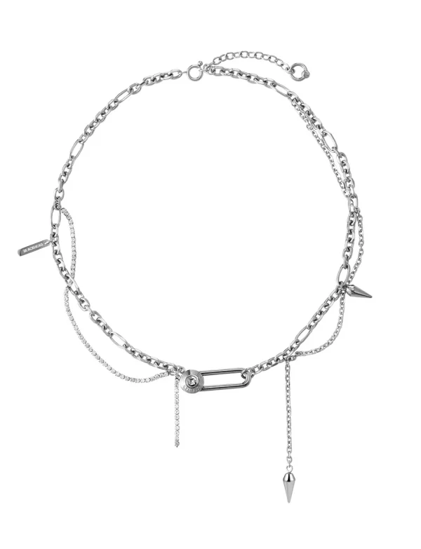 Bone Disc Double Layer Necklace