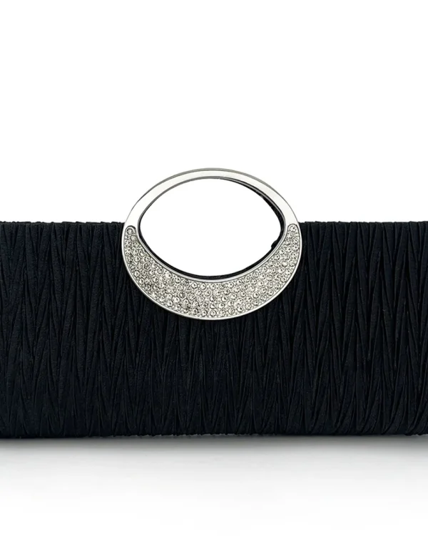 Pleated Wristlet Clutch