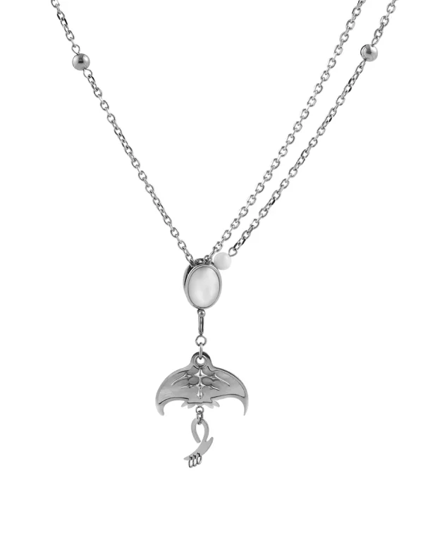 Deep Sea Echo Manta Ray Necklace