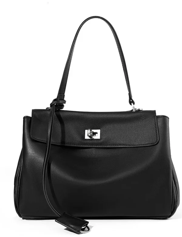 Vintage Lychee Grain Leather Tote