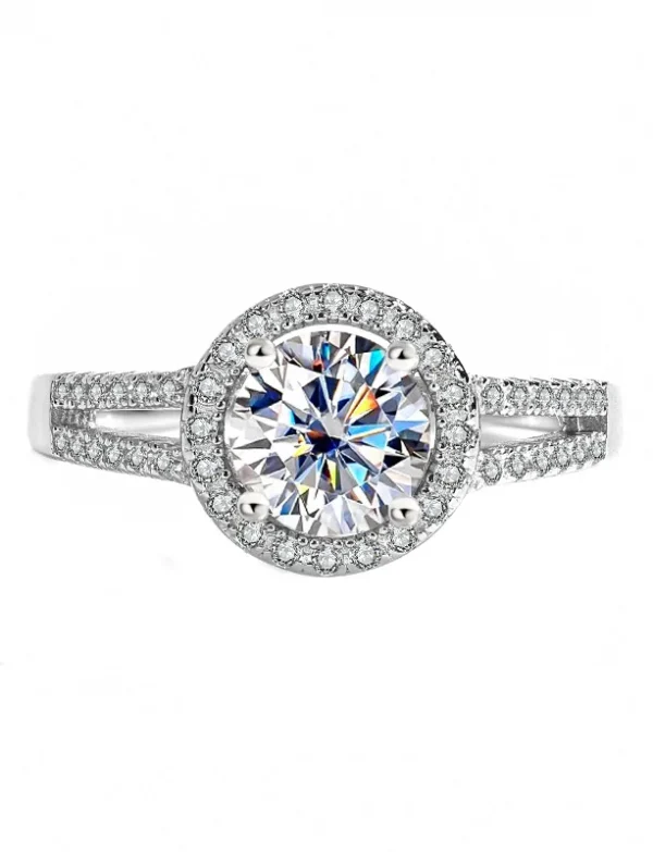 Classic Moissanite Engagement Ring
