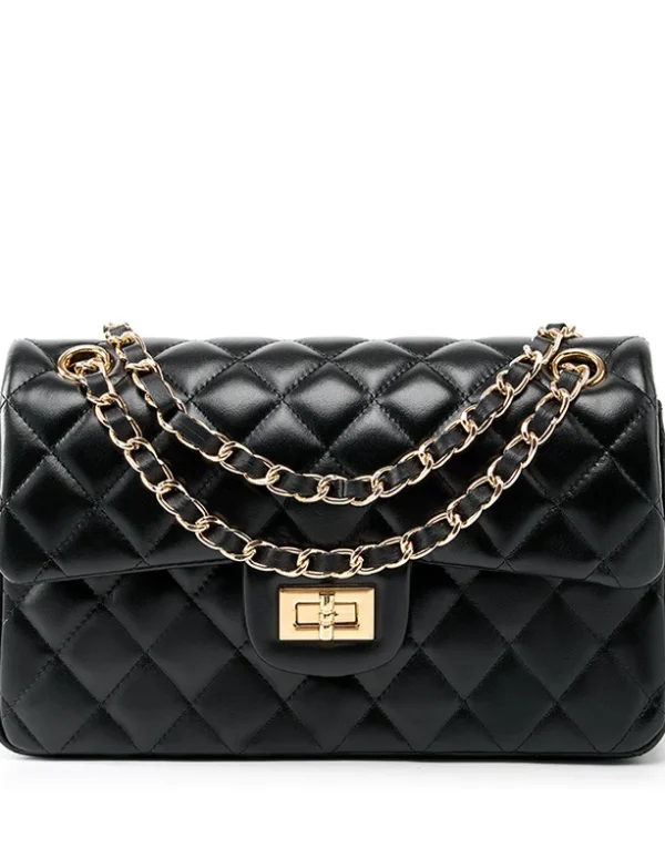 Diamond Quilted Leather Crossbody