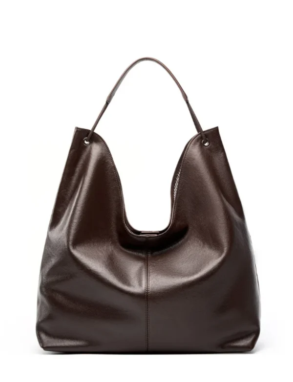 Grain Leather Tote Bag