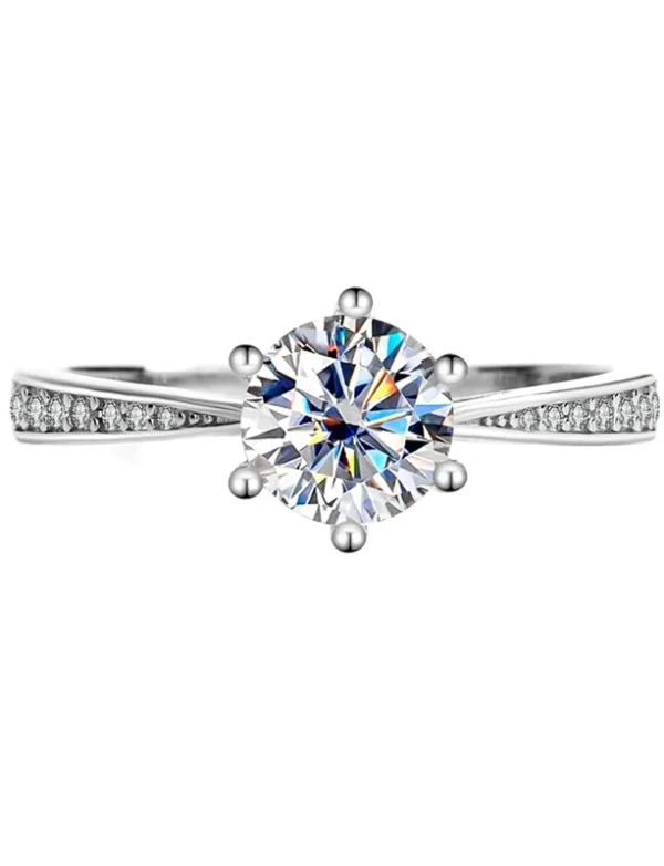 Elegant Moissanite Promise Ring