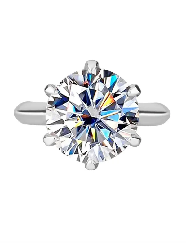 Brilliant Cut Moissanite Ring