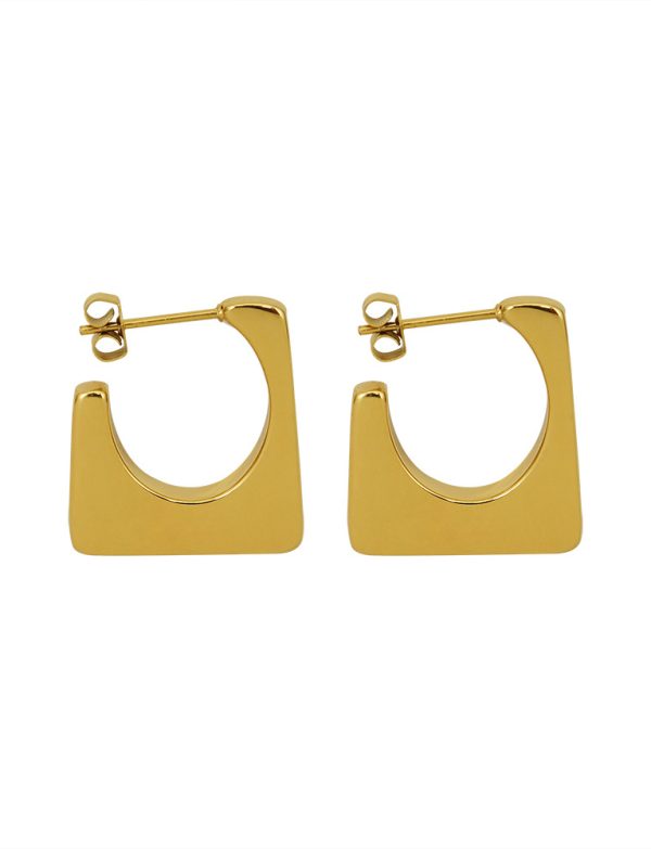 Geometric Square Earrings
