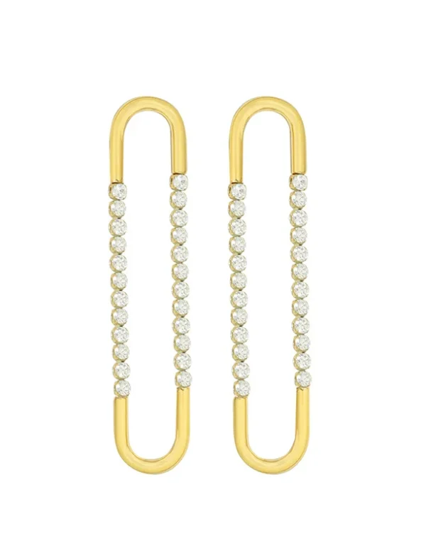 BAILAND F523 Zircon U Earrings